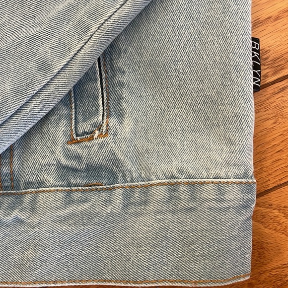 WOMENS Brooklyn Cloth Graffiti Denim Jacket Size XL - Picture 6 of 7